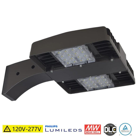 LED Parking Lot Light - 80w - 11500Lm - AC 120-277v - 250w MH Equal - lightindepot