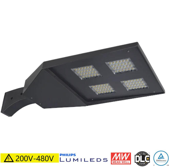 LED Parking Lot Light - 240w - 34000Lm - AC 200-480v - 400/750/1000w MH Equal - lightindepot