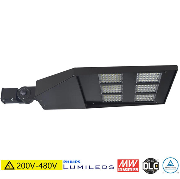 LED Parking Lot Light - 350w - 50000Lm - AC 277-480v - 1000w MH Equal - lightindepot