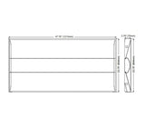 LED Troffer Light 4x2 - 45w - 5625Lm - 4000K - 100w Equal - lightindepot