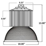 LED UFO Bay Light - 150w - 19500Lm - 5000K - 400w Equal - lightindepot