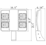 LED Parking Lot Light - 240w - 35000Lm - AC 120-277v - 750w MH Equal - lightindepot